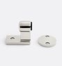 Traditional Floor Mounted Doorstop, Polished Nickel