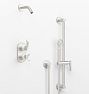 Rigdon Lever Handle Thermostatic Shower Set With Handshower - Brushed Nickel