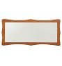 Vintage Mid Century Modern Walnut Organic Form Wall Mirror