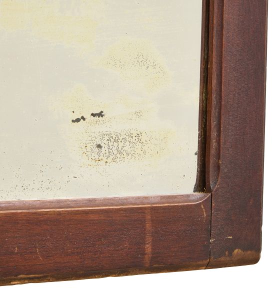 Vintage Primitive Rounded Edge Wall Mirror by Rejuvenation