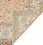 Vintage Turkish Wool Hand-Knotted Medallion Peach Area Rug 10'7" x 7'2"