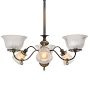 Vintage Victorian 6 Light Chandelier Gas Electric