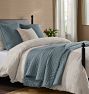 Stitched Belgian Linen Quilt &amp; Shams