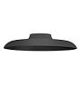 UNO Metal Shade 12in x 2.4in Dish Matte Black