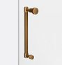 Trask Shower Door Pull 8in x Knob x Dummy HEB