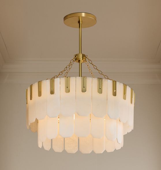 Nadia Double Tier Chandelier, 30" Width by Rejuvenation
