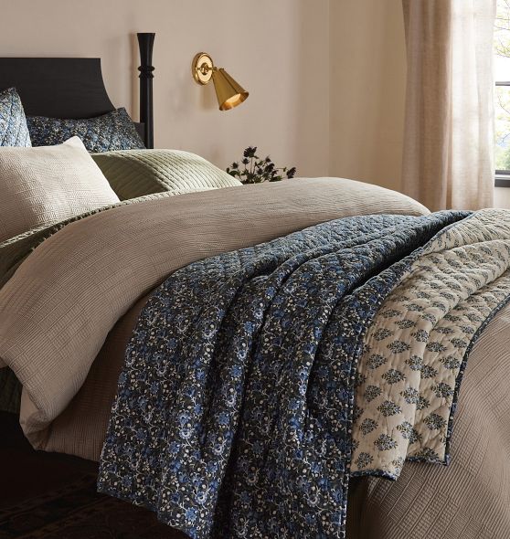 Rosemary Hand-Stitched Reversible Quilt & Shams by Rejuvenation