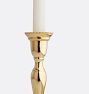 Beaded Brass Taper Candle Holder