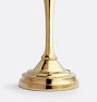 Beaded Brass Taper Candle Holder