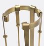 Mid Century Brass Fireplace Tool Set