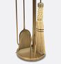 Mid Century Brass Fireplace Tool Set