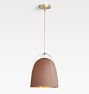 Haleigh 12" Pendant, Brushed Satin - Matte Mauve