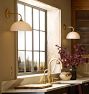 Poplar Sconce, Glass and Alabaster Shades