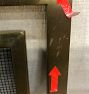 Open Box: Brass Framed Panel Fireplace Screen (39"W x 31"H) - Brushed Brass