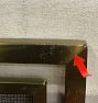 Open Box: Brass Framed Panel Fireplace Screen (39"W x 31"H) - Brushed Brass