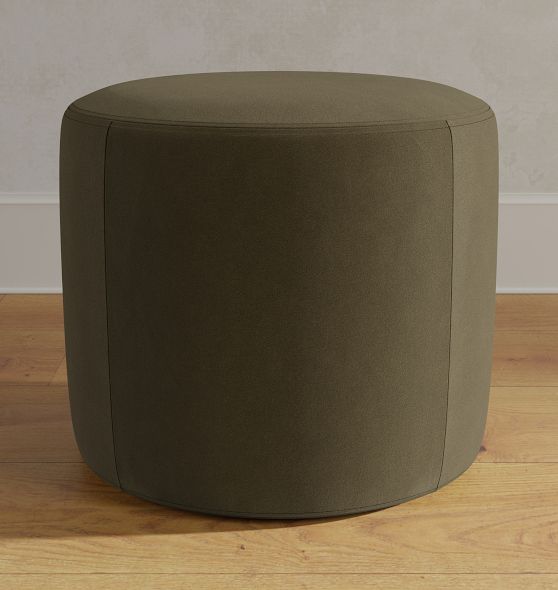 Britton Round Ottoman by Rejuvenation