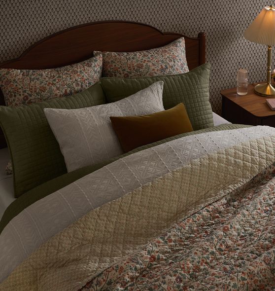 Bavarian Floral Reversible Quilt & Shams by Rejuvenation