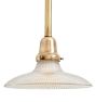 Pendant with Vintage Ribbed Saucer Shade