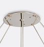 Willamette 60" Linear Chandelier, Aged White Glass