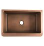 Apron Front Copper Sink - 33" x 21-1/2" x 9-1/2"
