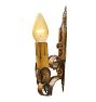 Vintage Romance Revival Wall Sconce with Motifs and Beading