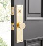 Tabor D-Handle &amp; Square Knob Exterior Door Hardware Tube Latch Set