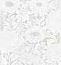 Wood Block Blooms Wallpaper