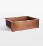 Quiroga Antique Copper Single Kitchen Sink &amp; Drain