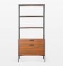 Burton 2-Drawer Storage Tower with Shelves
