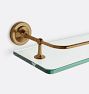 Glass Shelf with Gallery Rail, 24"