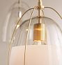 Haleigh 12" Pendant, Glass Shade