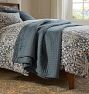 Stitched Belgian Linen Quilt &amp; Shams