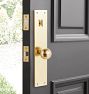 Tabor D-Handle &amp; Ball Knob Exterior Door Hardware Tube Latch Set