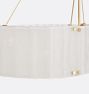 Willamette 48" Linear Chandelier, Pearl White Glass