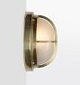 Seabeck 9" Dome-Caged Round Bulkhead Sconce