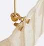 Willamette 48" Linear Chandelier, Champagne Glass