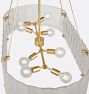 Willamette 48" Linear Chandelier, Clear Glass