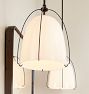 Haleigh 8" Pendant, Glass Shade
