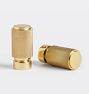 Trask Adjustable Brass Drapery Rod Set