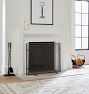Framed Single Panel Fireplace Screen