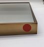 Open Box: Thin Metal Frame Mirror, 20"W x 30"H - Heritage Brass