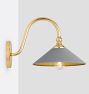 Theo Sconce, Painted Brass Shades