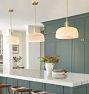 Dekum 16" Pendant, Alabaster Shade