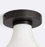 FOLK Abigail Soft Cone Glass Semi-Flush Mount