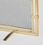 Framed Single Panel Fireplace Screen