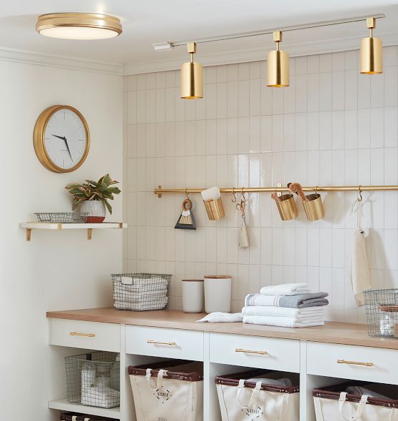 Paige 5" Cylinder Semi-Flush Track Light by Rejuvenation