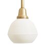 Pendant with Vintage Opaque Ribbed Shade