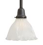 Pendant with Vintage Ribbed Scalloped Shade
