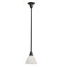 Pendant with Vintage Ribbed Scalloped Shade