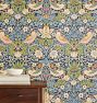 Strawberry Thief Morris & Co. Wallpaper, Indigo & Mineral SWATCH